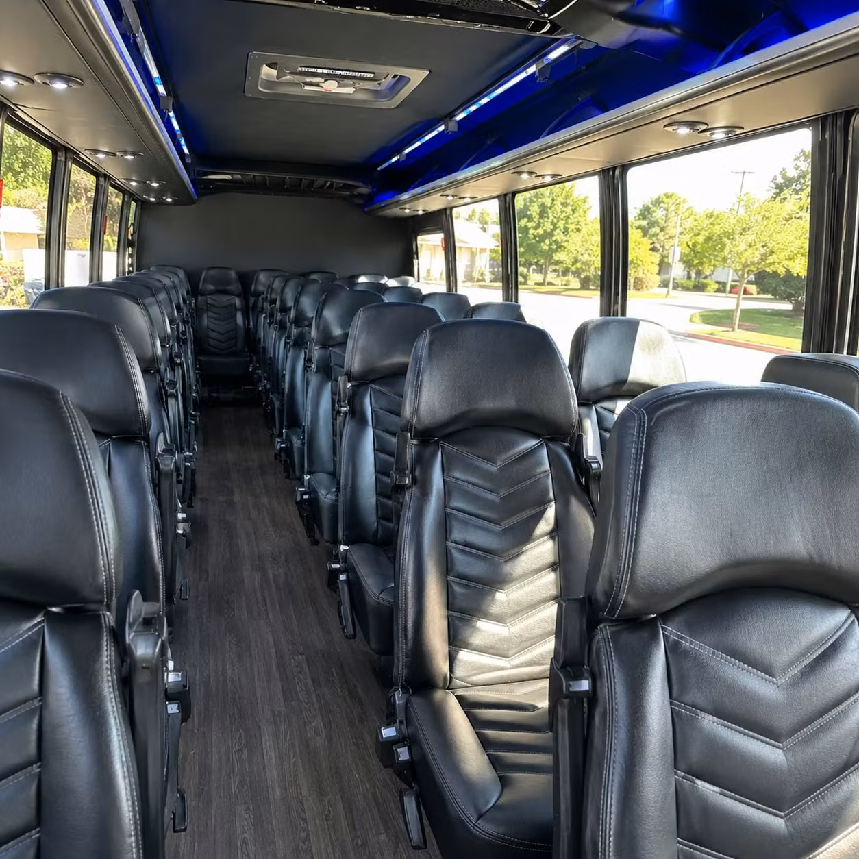 25 passenger minibus inside