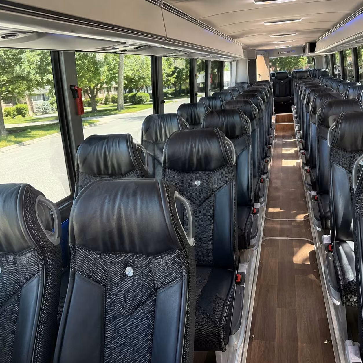 jersey city charter bus rental interior