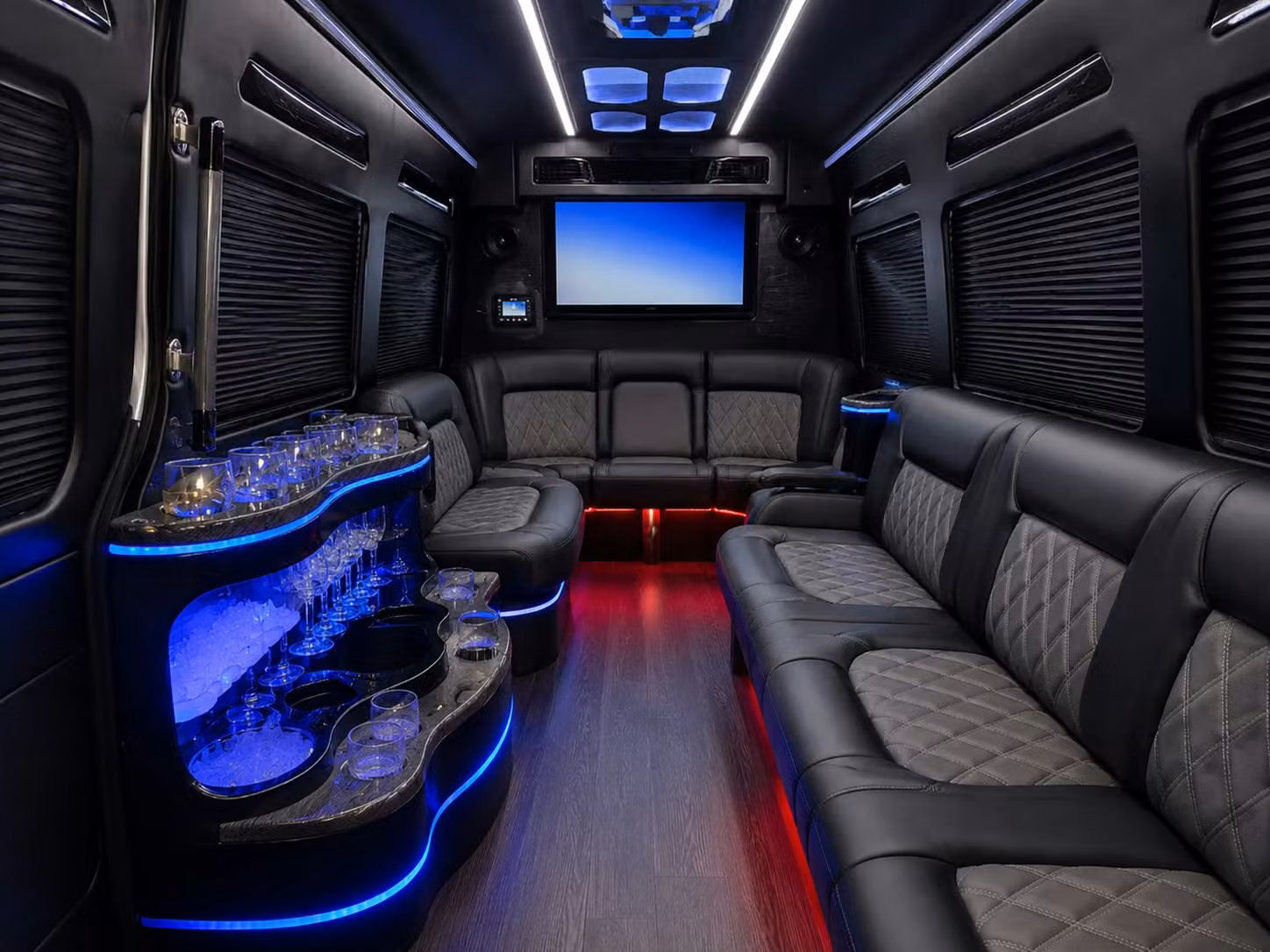 sprinter vans and limo buses for intimate jersey city prom groups